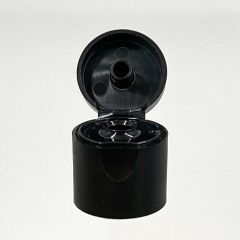 18mm Matte Black Flip Top Snap Neck Cap 