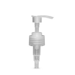 28-410 Clear Ribbed Skirt Lotion Pump with 245mm Dip Tube