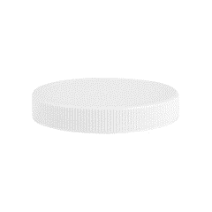 89-400 White Ribbed Lid