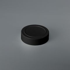 Spice Cap, Smooth Side, Smooth Top, Inner Ring, CT Closure, 63mm 485 Neck Finish, SI063, Black, PET.010 PL LAYER PACK