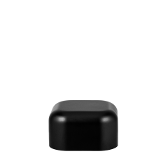 SoftSquare Jar 30 Dram  |  Round Cap  |  Black