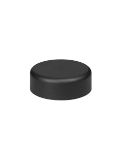 38mm Smooth Matte Black Child Resistant Closure with Foam Liner