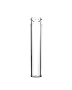 3.33in Clear PS Child Resistant Vial, 16mm Lug Finish