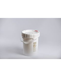 Life Latch New Generation 5.0gal Pail & Lid user-friendly screw-top pail that provides the ultimate protection for your products.  The patented breathable 