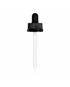 2 oz Black Child Resistant Glass Dropper (20-400)