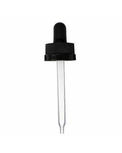 1 oz Black Child Resistant Graduated Plastic Pipette Dropper (20-400)