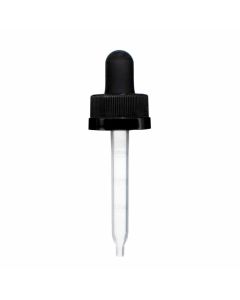 0.5 oz Black Child Resistant Graduated Plastic Pipette Dropper (18-400)