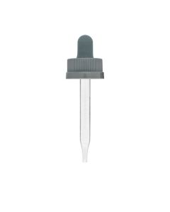 1 oz Gray Child Resistant Glass Dropper (20-400)