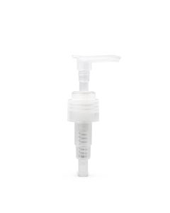 24-410 Clear Ribbed Skirt Lotion Pump with 190mm Dip Tube