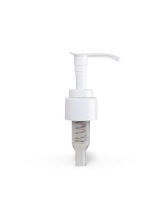 24-410 White Smooth Skirt Saddle Lotion Pump with 137mm Dip Tube