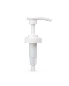 38-400 White Ribbed Skirt Lotion Pump with 230mm Dip Tube