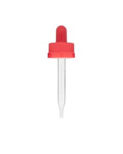 1 oz Red Child Resistant Glass Dropper (20-400)