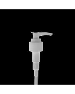 28-410 P/P White Lotion Pump Ribbed Head Style A, Output 2cc Dip Tube Length FBOG 8.625 inches 800/case