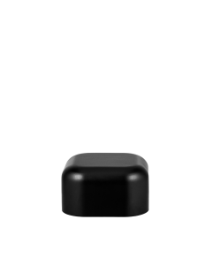 SoftSquare Jar 30 Dram  |  Round Cap  |  Black